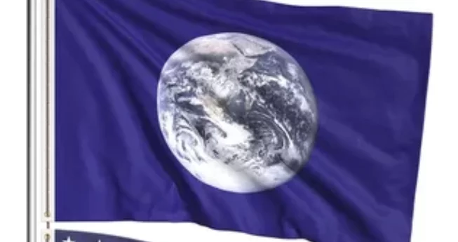 Earth Flag Down