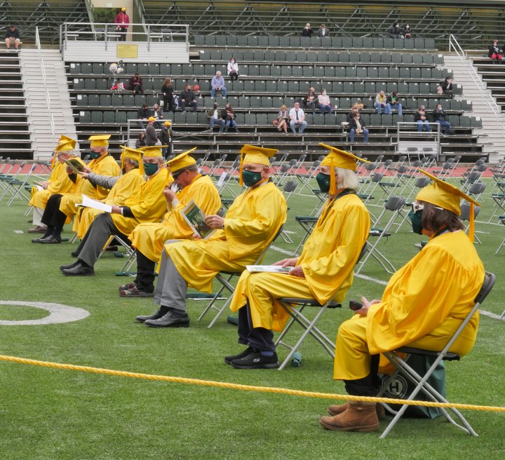 (PHOTOS) At a Masked Humboldt State University Class of 2021 Graduation