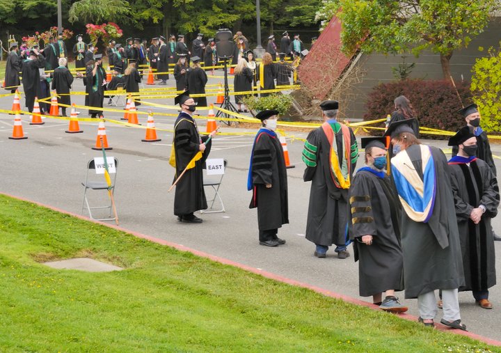 (PHOTOS) At a Masked Humboldt State University Class of 2021 Graduation