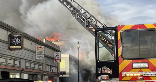 Huge Fire in Downtown Arcata