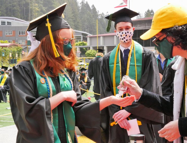 (PHOTOS) At a Masked Humboldt State University Class of 2021 Graduation