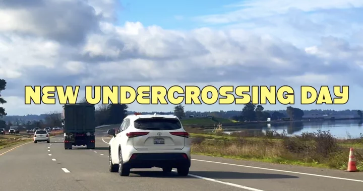 (VIDEO) NEW UNDERCROSSING DAY! Here's What Humboldt Bay Looks Like From 18 Feet Higher Up