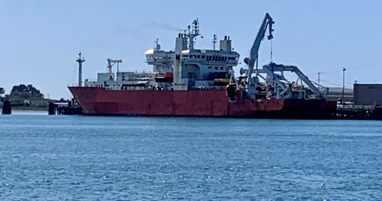 That Big Orange Ship in the Bay? It's Laying a Couple of Those Undersea Fiber Optic Cables that Will Stretch to Asia - Vimarsana News