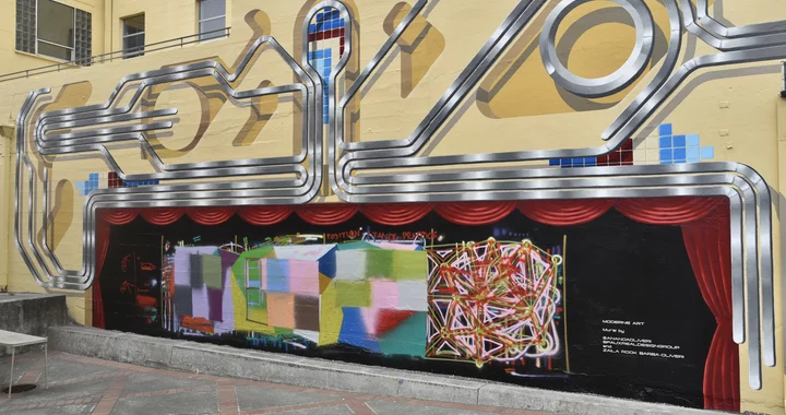 New Eureka Theater Mural Showcases Student Spray Paint Artists