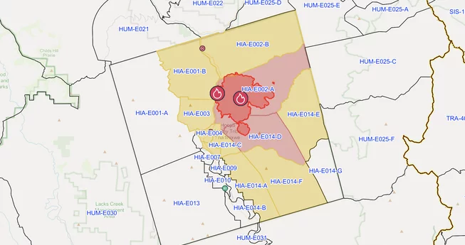 New Evacuations Near Hoopa