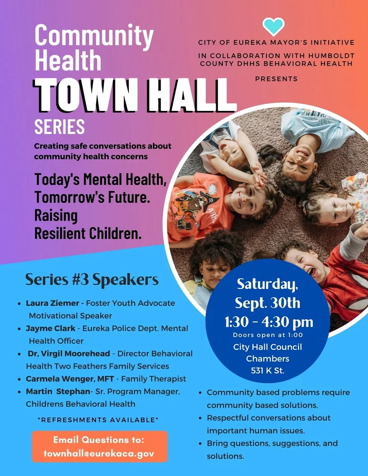 The City of Eureka Hosts Town Hall Discussion on Children’s Mental Health