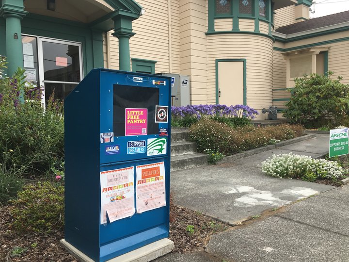 The Little Free Pantry Program Helps Build Community By Providing Easy Access To Food Hygiene Products And Condoms Lost Coast Outpost Humboldt County News