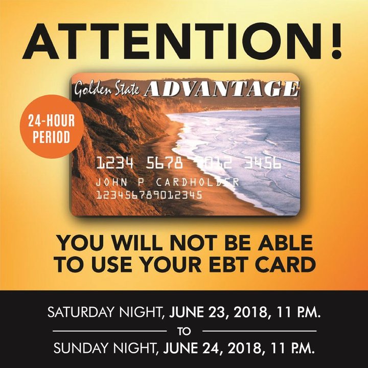 WARNING! Your EBT Card Isn't Going to Work on Sunday | Lost Coast Outpost | Humboldt County News