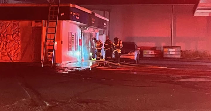 Humboldt Bay firefighters extinguish early morning fire at a gas station in Eureka; minor injuries reported | Lost Coast Outpost