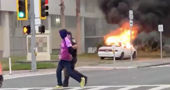 Courthouse Car Fire