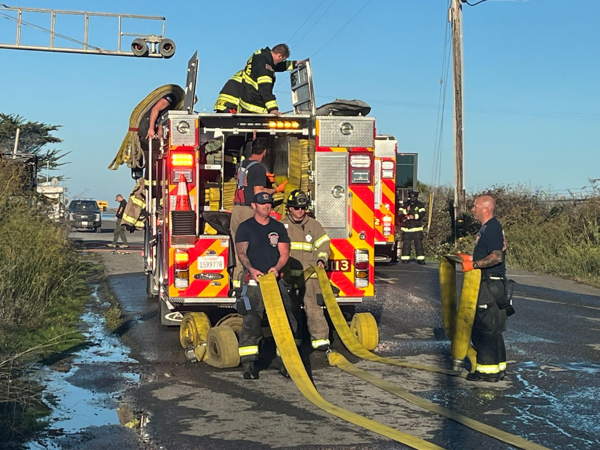 Trailer Fire in Fields Landing Yesterday Morning Results in Total Loss ...