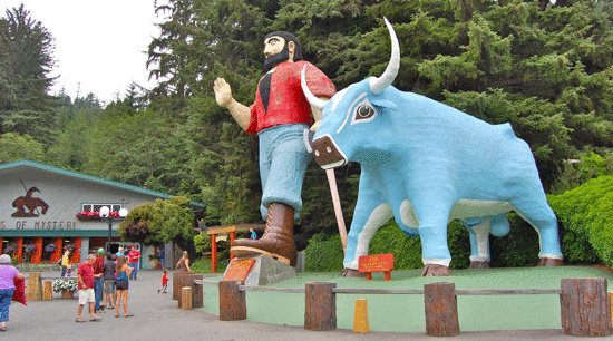 Trees of Mystery's Paul Bunyan Isn't Actually Talking To