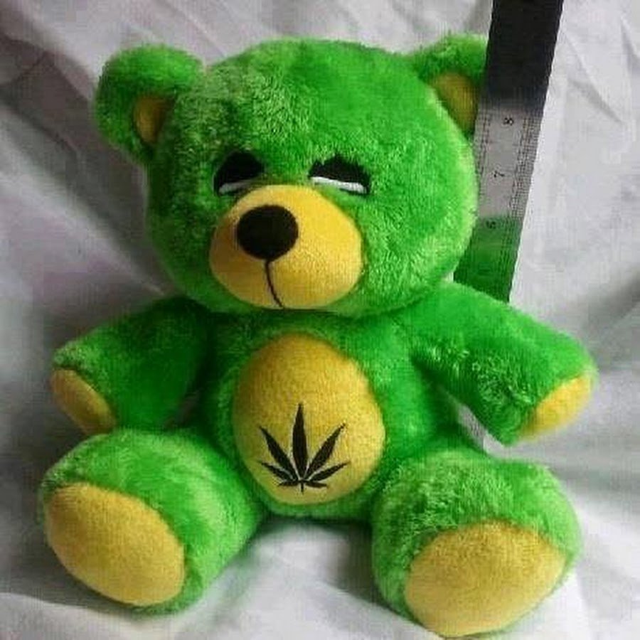 weed teddy bear